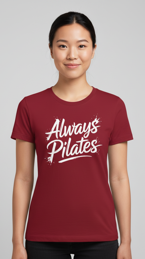 "Always Pilates" Energetic Brushstroke T-shirt