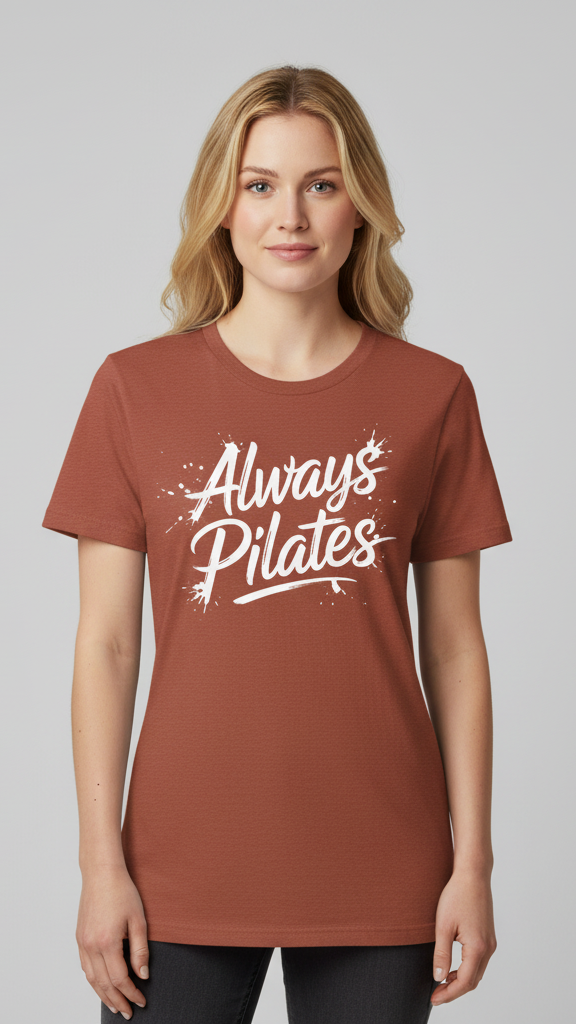 "Always Pilates" Energetic Brushstroke T-shirt