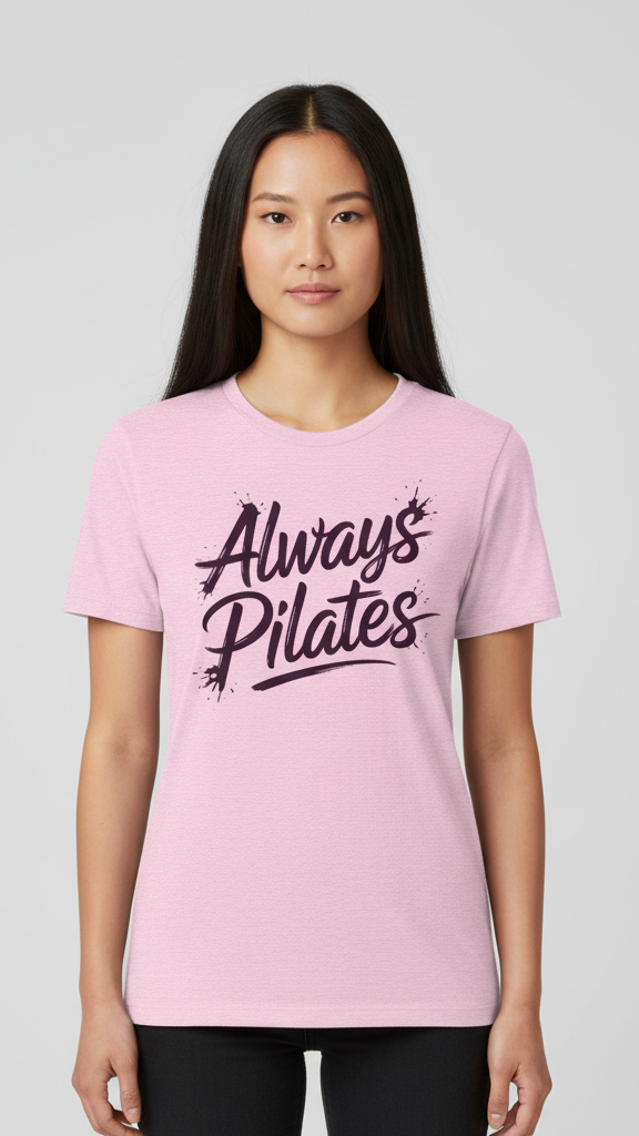 "Always Pilates" Energetic Brushstroke T-shirt