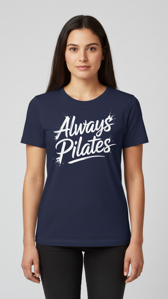 "Always Pilates" Energetic Brushstroke T-shirt