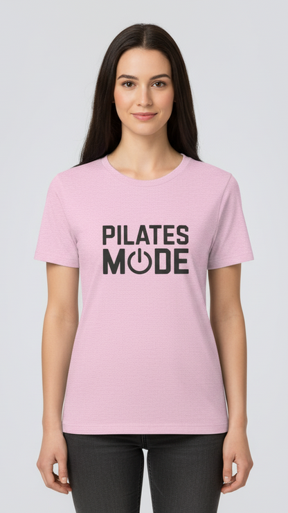 "Pilates Mode" Bold Power On T-shirt