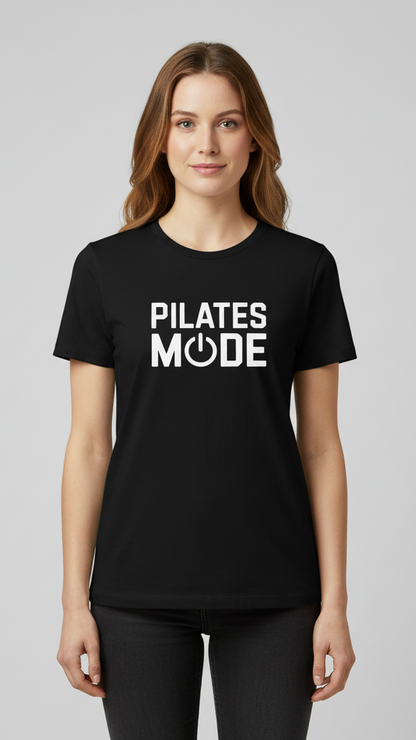 "Pilates Mode" Bold Power On T-shirt