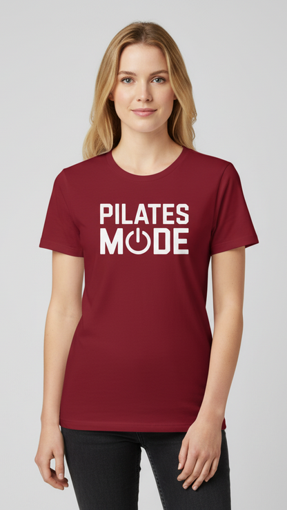 "Pilates Mode" Bold Power On T-shirt