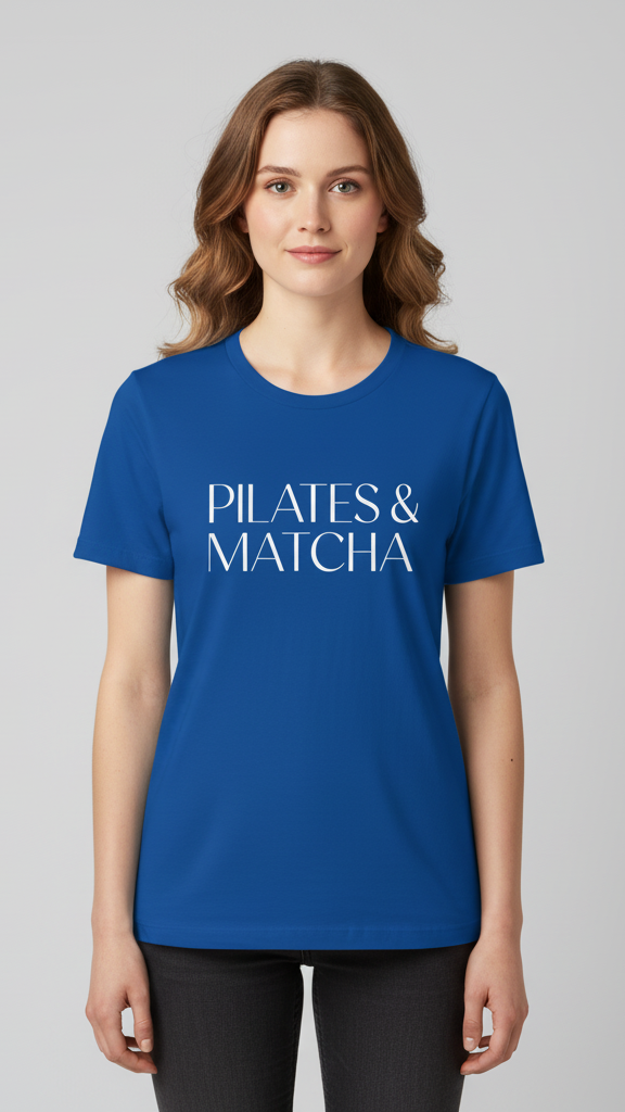 "Pilates & Matcha" Elegant T-shirt
