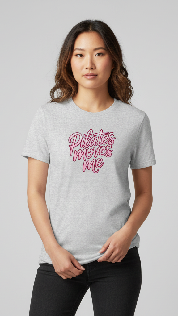 "Pilates Moves Me" Neon T-shirt