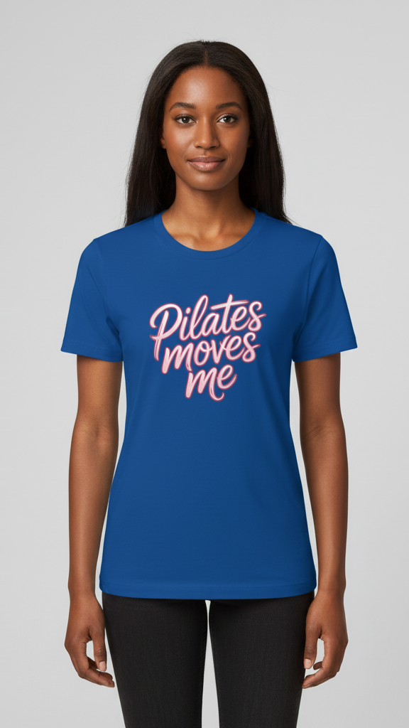 "Pilates Moves Me" Neon T-shirt