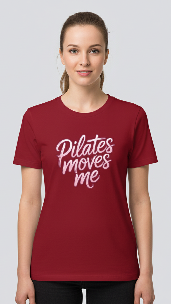 "Pilates Moves Me" Neon T-shirt