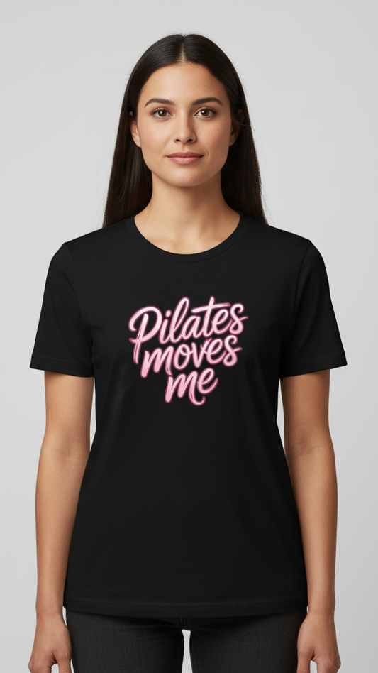 "Pilates Moves Me" Neon T-shirt