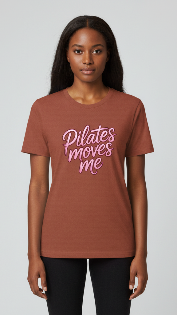 "Pilates Moves Me" Neon T-shirt