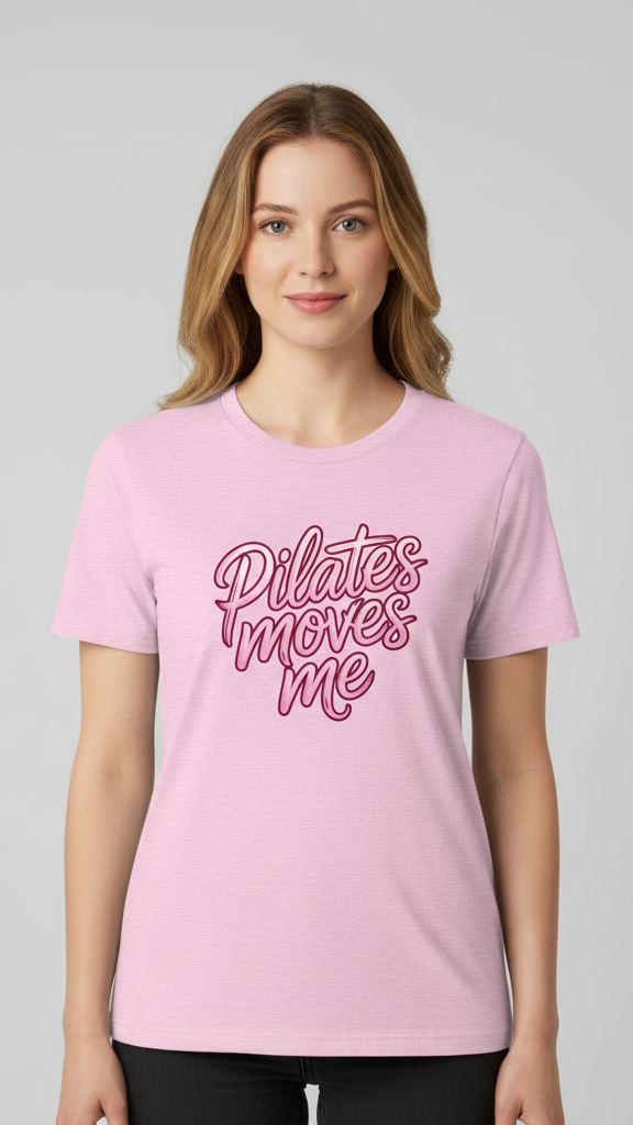 "Pilates Moves Me" Neon T-shirt