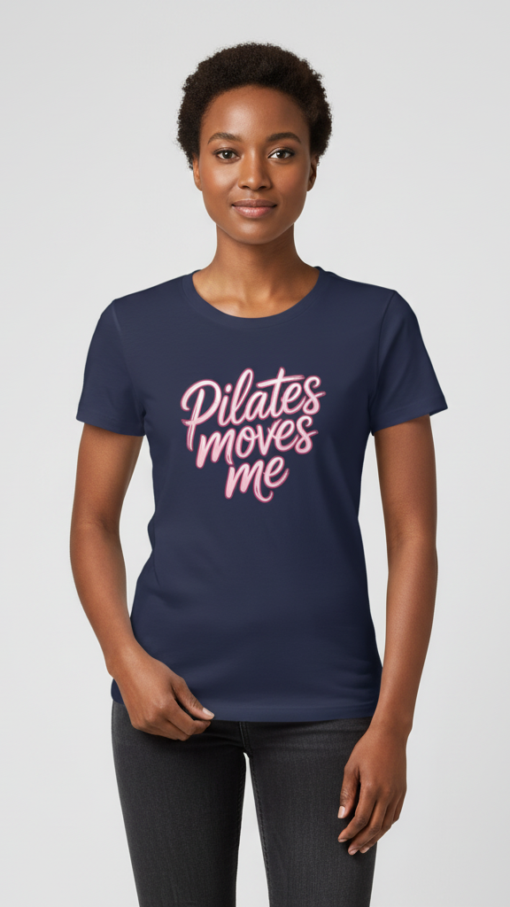 "Pilates Moves Me" Neon T-shirt