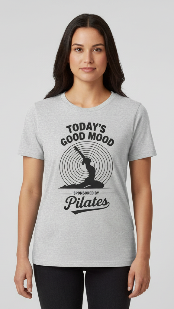 "Today's Good Mood Sponsored By Pilates" T-shirt