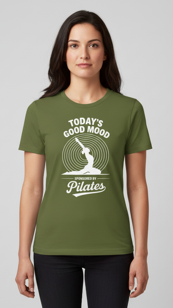 "Today's Good Mood Sponsored By Pilates" T-shirt