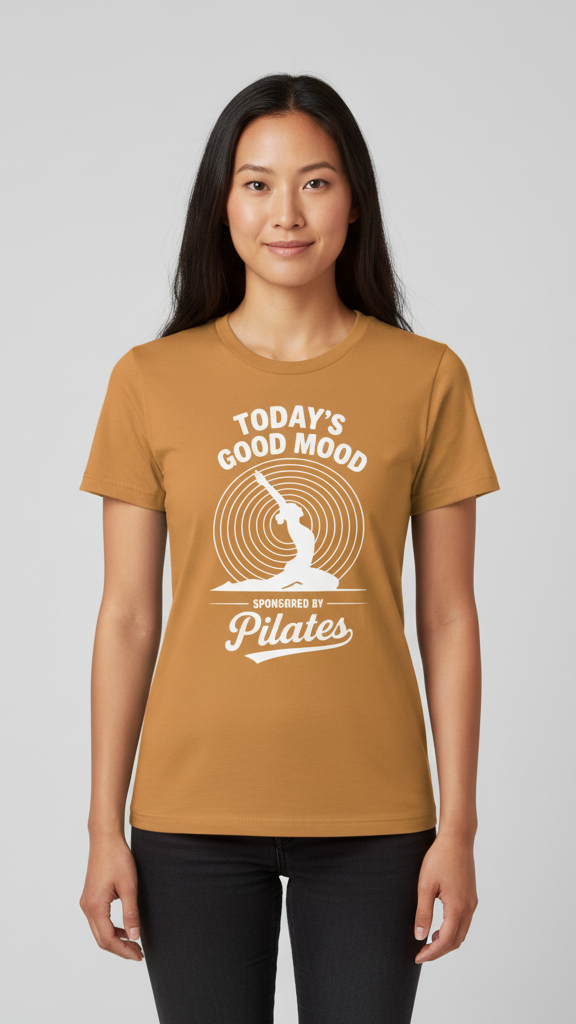 "Today's Good Mood Sponsored By Pilates" T-shirt