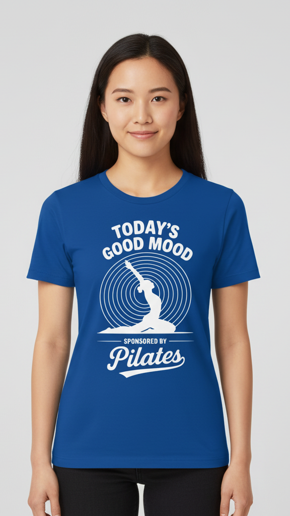 "Today's Good Mood Sponsored By Pilates" T-shirt