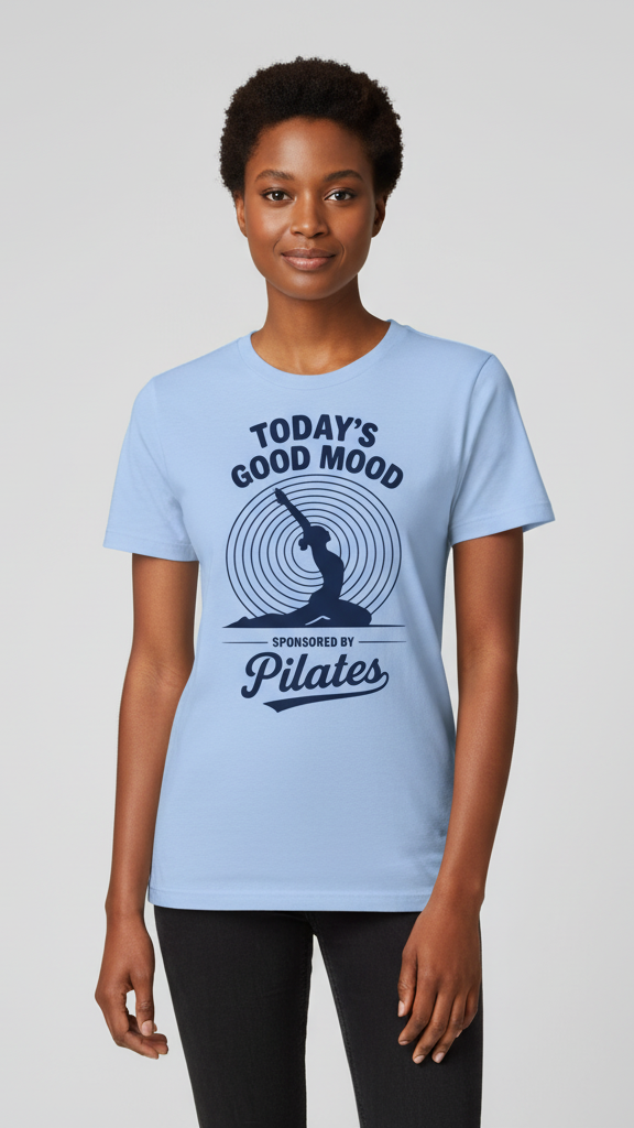 "Today's Good Mood Sponsored By Pilates" T-shirt