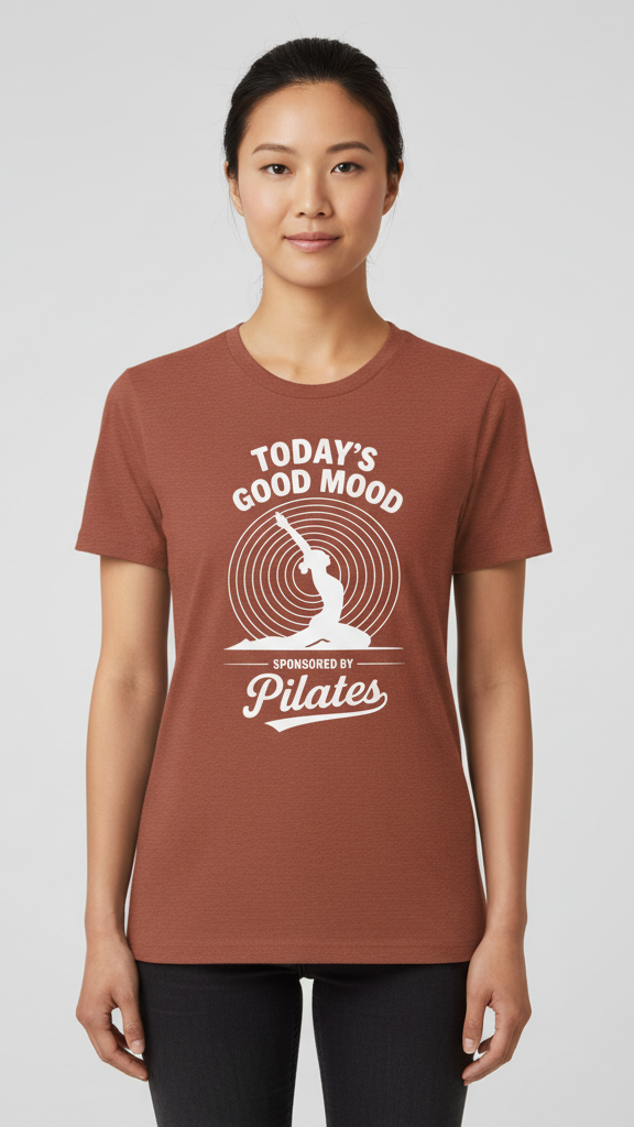 "Today's Good Mood Sponsored By Pilates" T-shirt