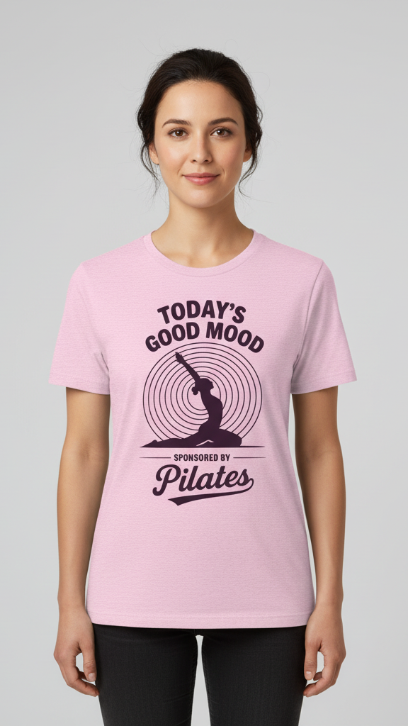"Today's Good Mood Sponsored By Pilates" T-shirt
