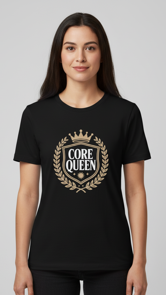 "Core Queen" Regal Emblem T-shirt