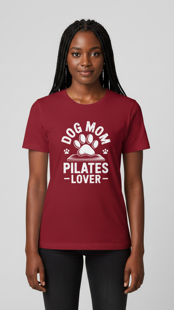 "Dog Mom Pilates Lover" T-shirt