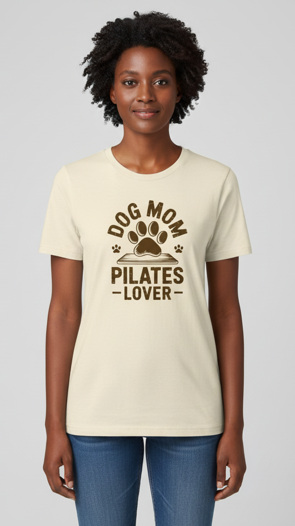 "Dog Mom Pilates Lover" T-shirt