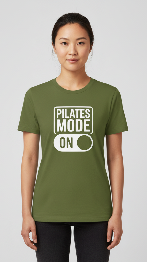 "Pilates Mode On" Activation Toggle T-shirt