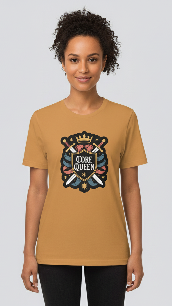 "Core Queen" Heraldic Crest T-shirt