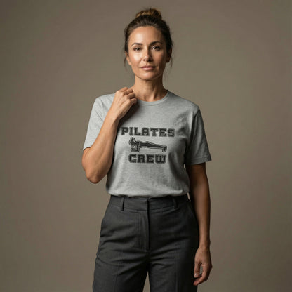 "Pilates Crew" Plank Pose Graphic T-shirt