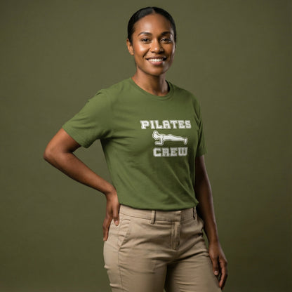 "Pilates Crew" Plank Pose Graphic T-shirt