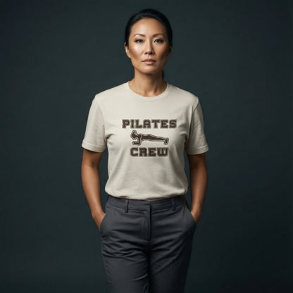 "Pilates Crew" Plank Pose Graphic T-shirt