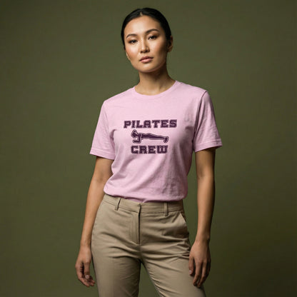 "Pilates Crew" Plank Pose Graphic T-shirt